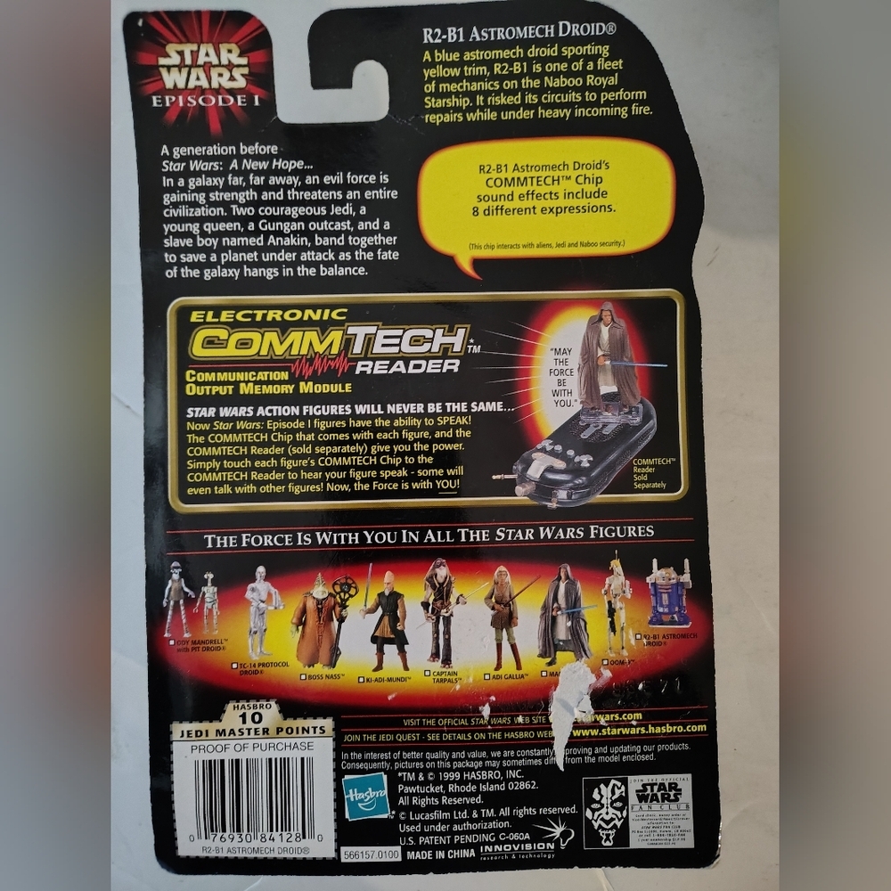 Star Wars Episode 1 R2-B1 Astromech Droid Figure W/Commtech Chip - Picture 3 of 4
